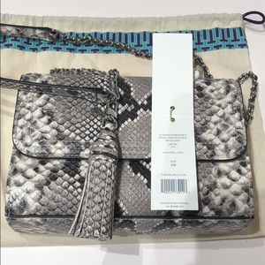 Tory Burch Fleming Embossed Small Convertible